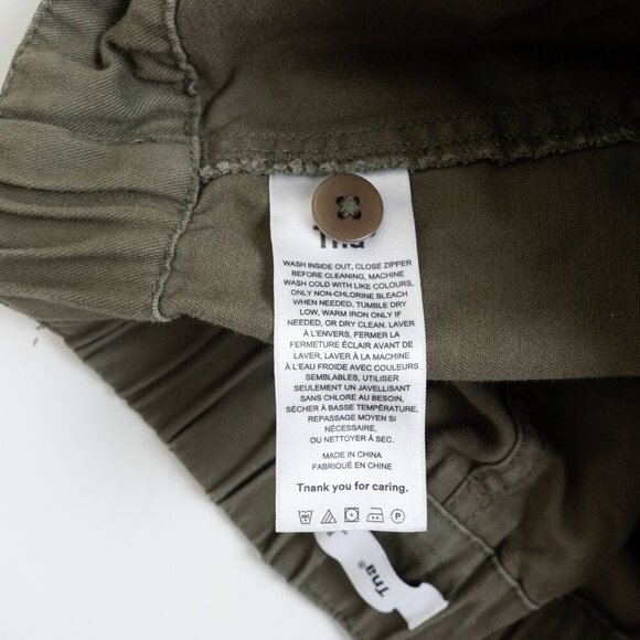 ✨ ARITZIA TNA Cargo Jogger Utility Cotton Twill Khaki Mossy Stone Green - Picture 14 of 15